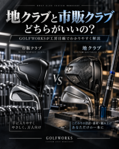 地クラブと市販クラブ、どちらがいいの？GOLFWORKSが工房目線でわかりやすく解説
